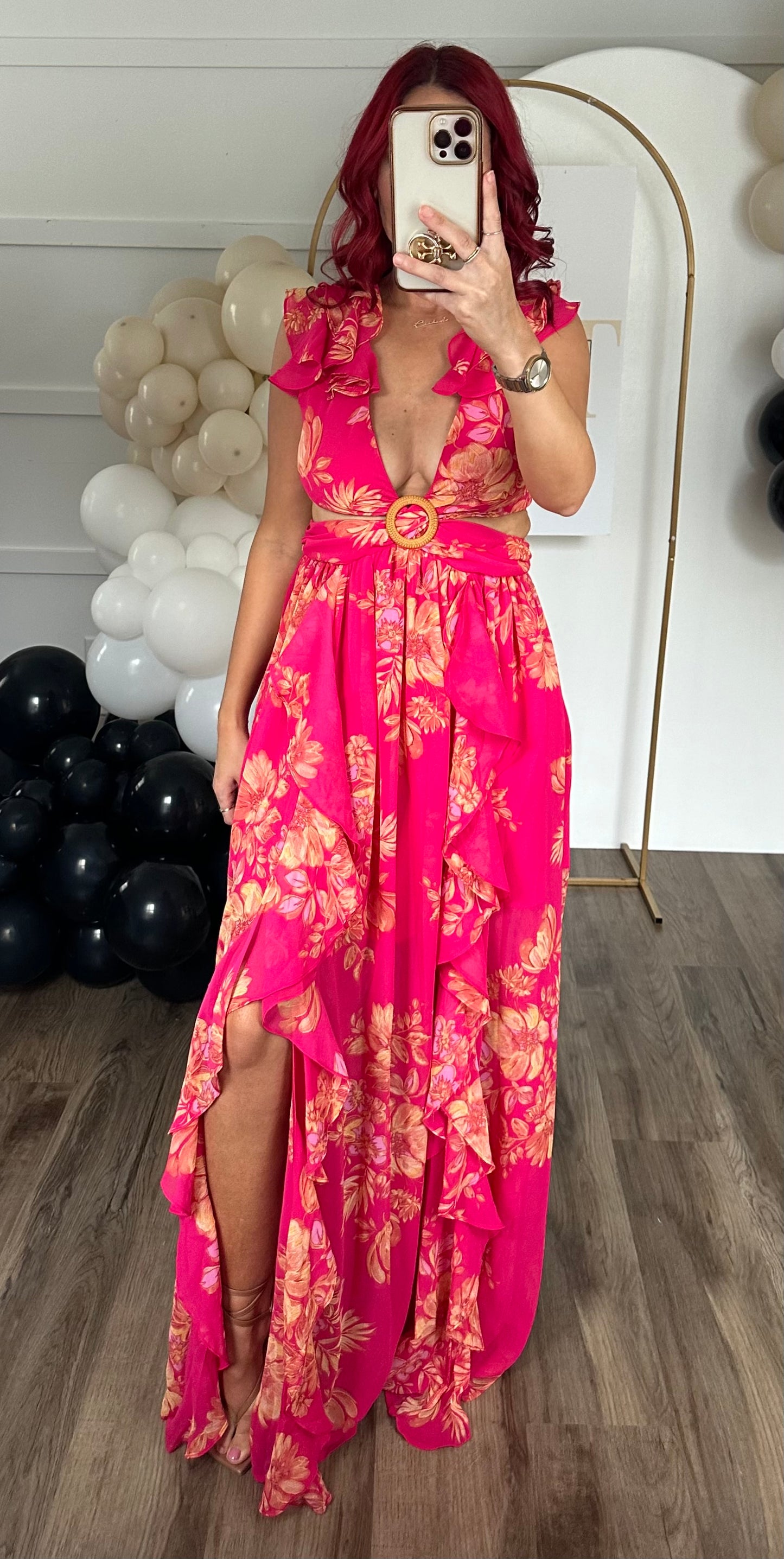 High Roller Cutout Maxi Dress