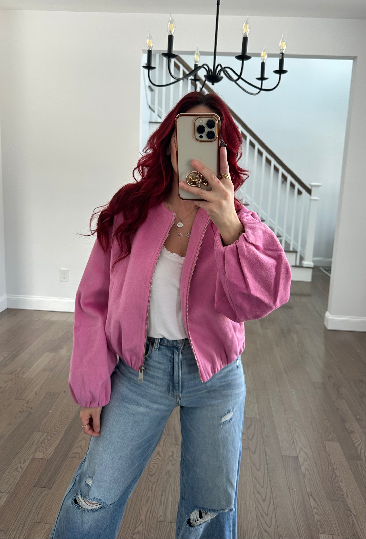 Pink Bomber Jacket